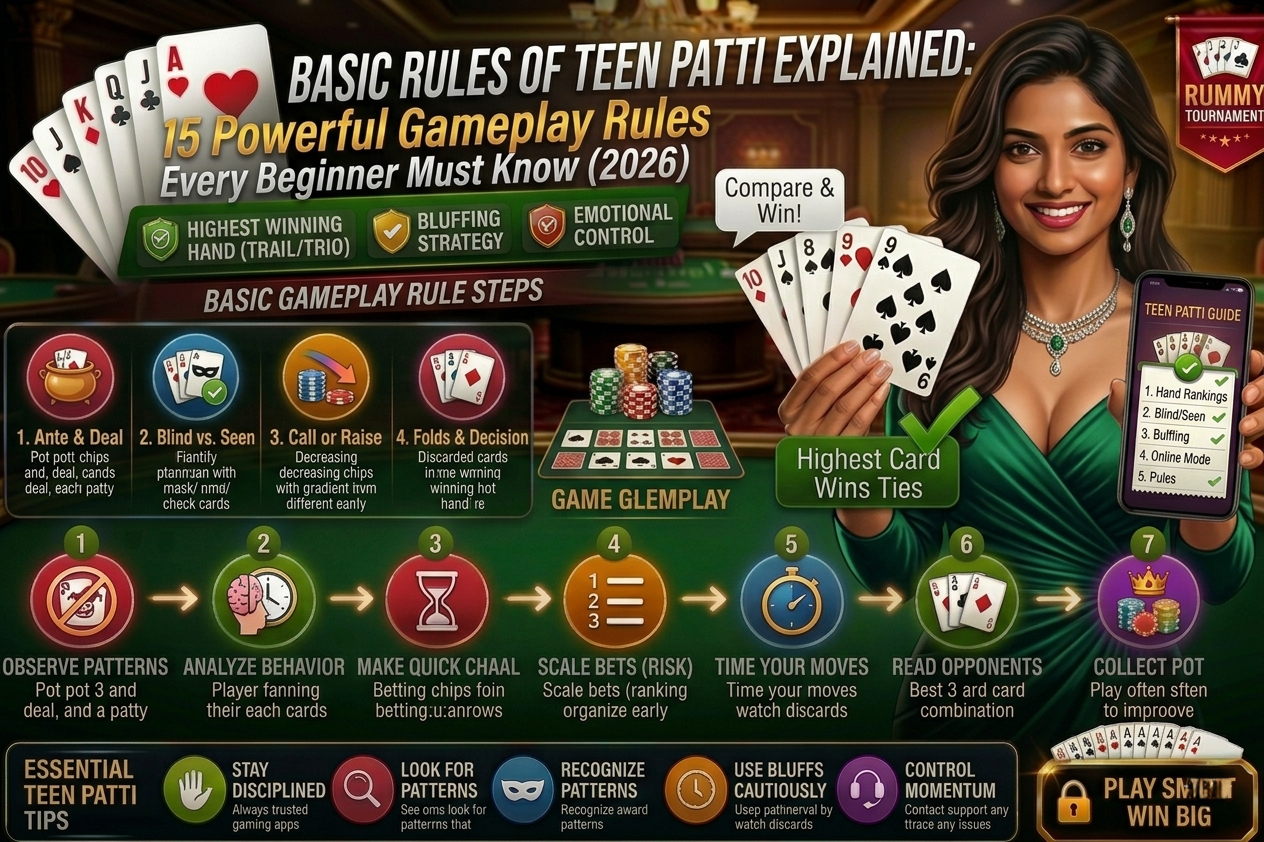 basic rules of teen patti explained