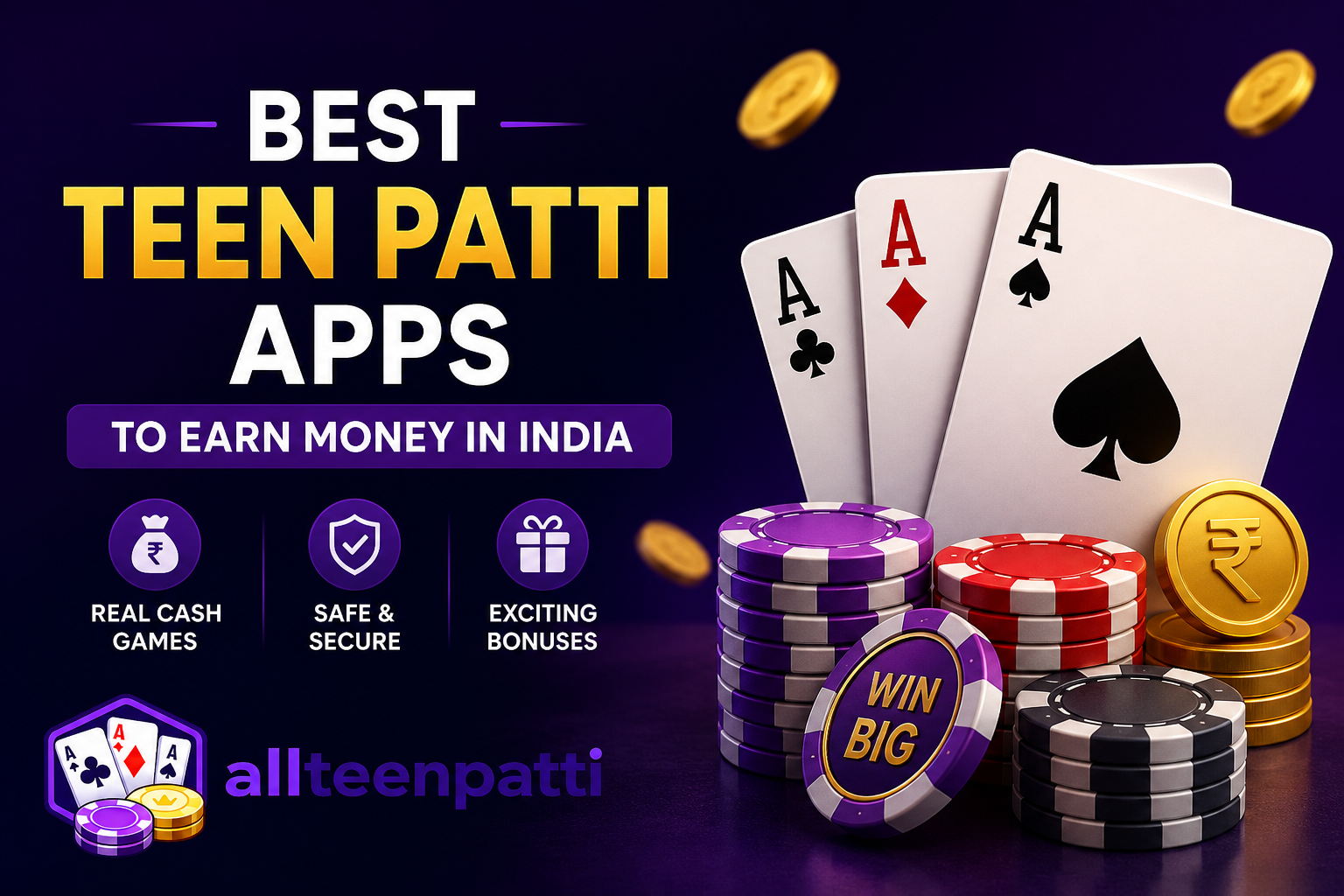 Best Teen Patti apps to earn money in India with real cash gameplay