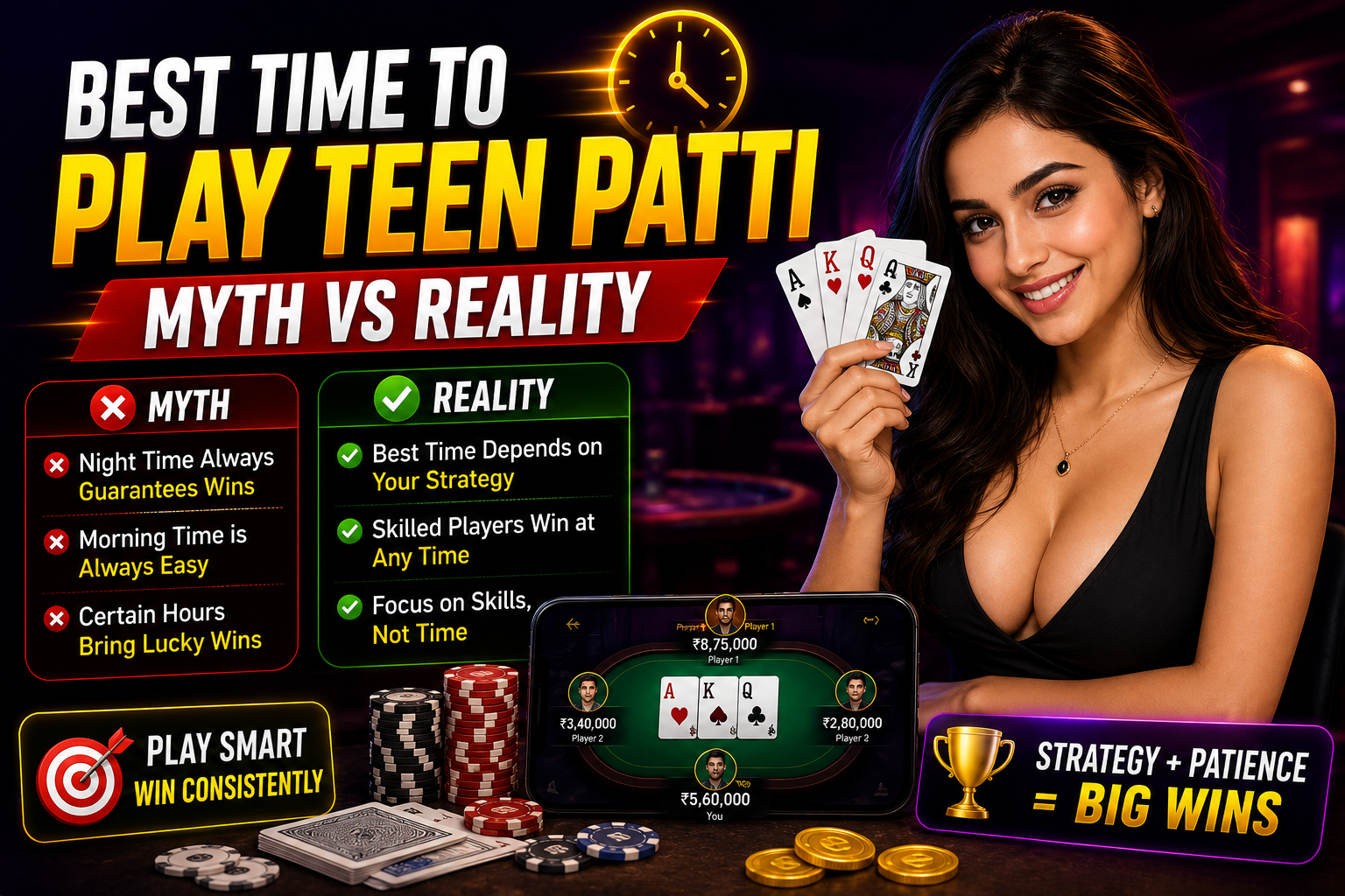 Best Time to Play Teen Patti Myth vs Reality