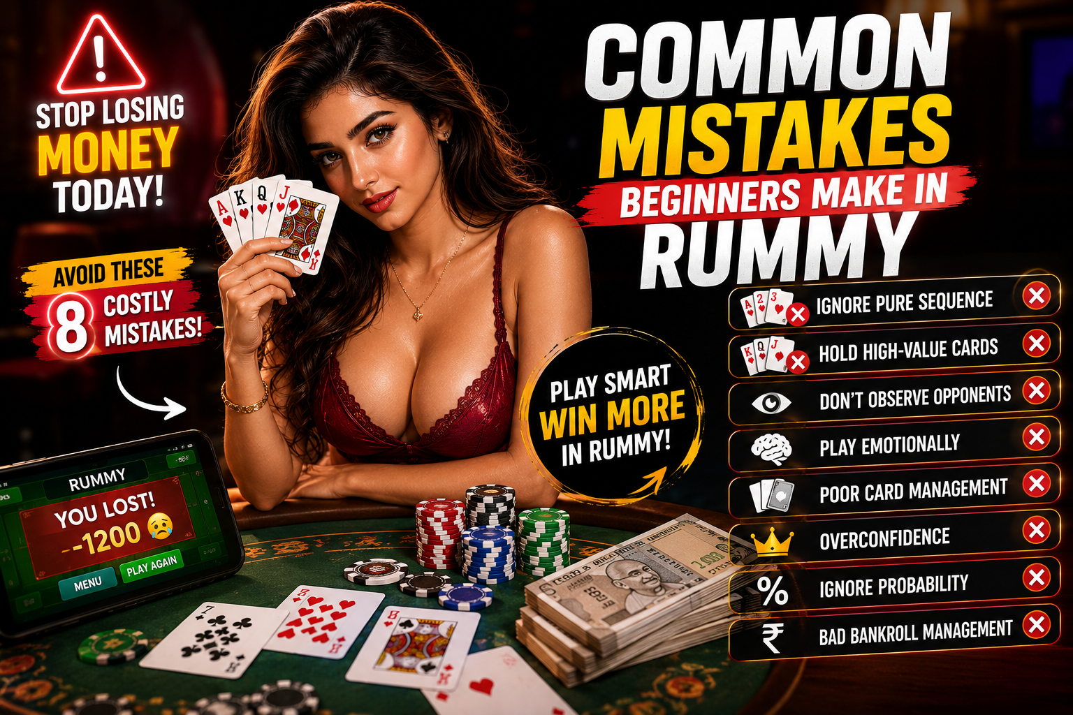 Common Mistakes Beginners Make in Rummy and How to Avoid Them