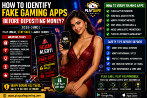 identify fake gaming apps before depositing money