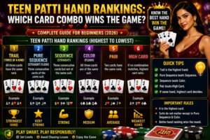 teen patti hand rankings