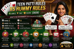 Teen Patti Rules vs Rummy Rules Comparison