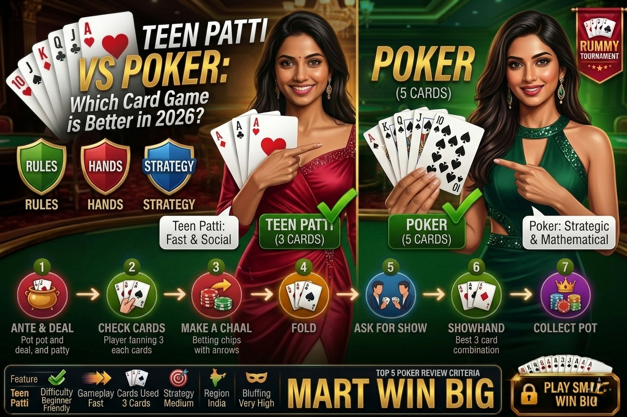 teen patti vs poker