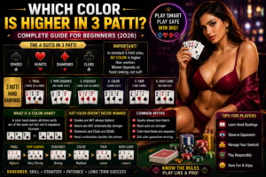 which color is higher in 3 patti
