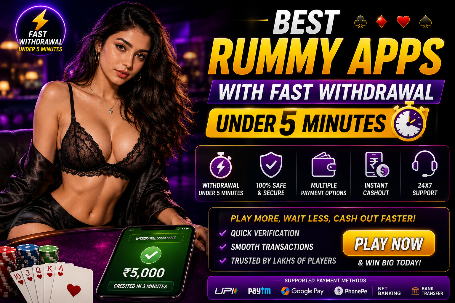 Best Rummy Apps with Fast Withdrawal Under 5 Minutes in 2026