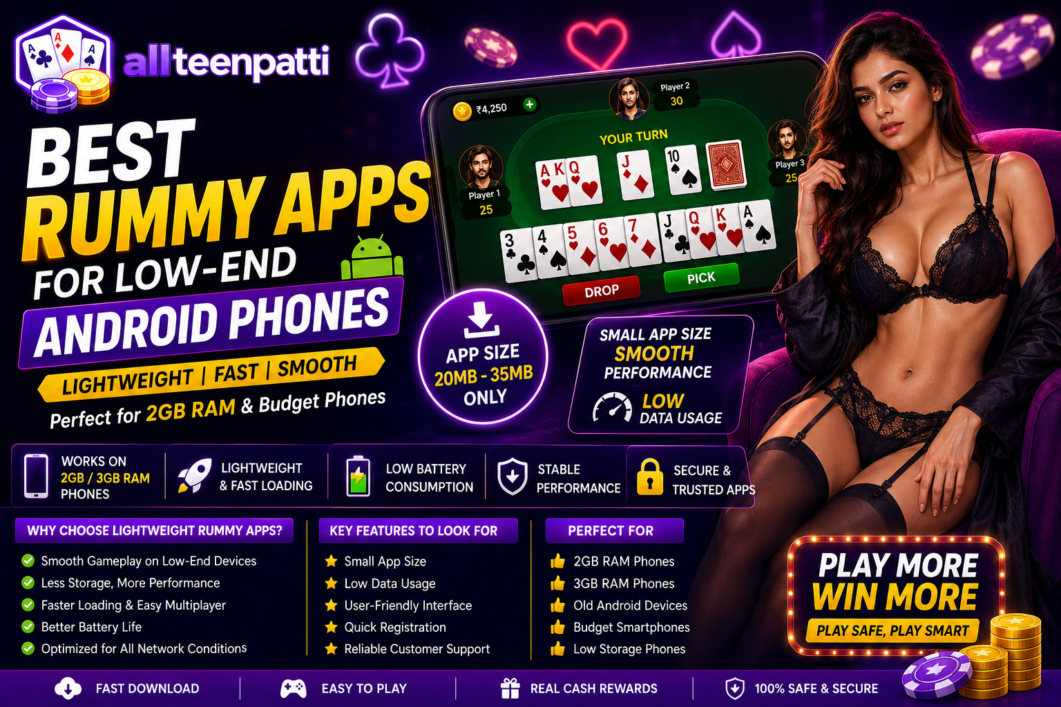 Best Rummy Apps for Low-End Android Phones in India