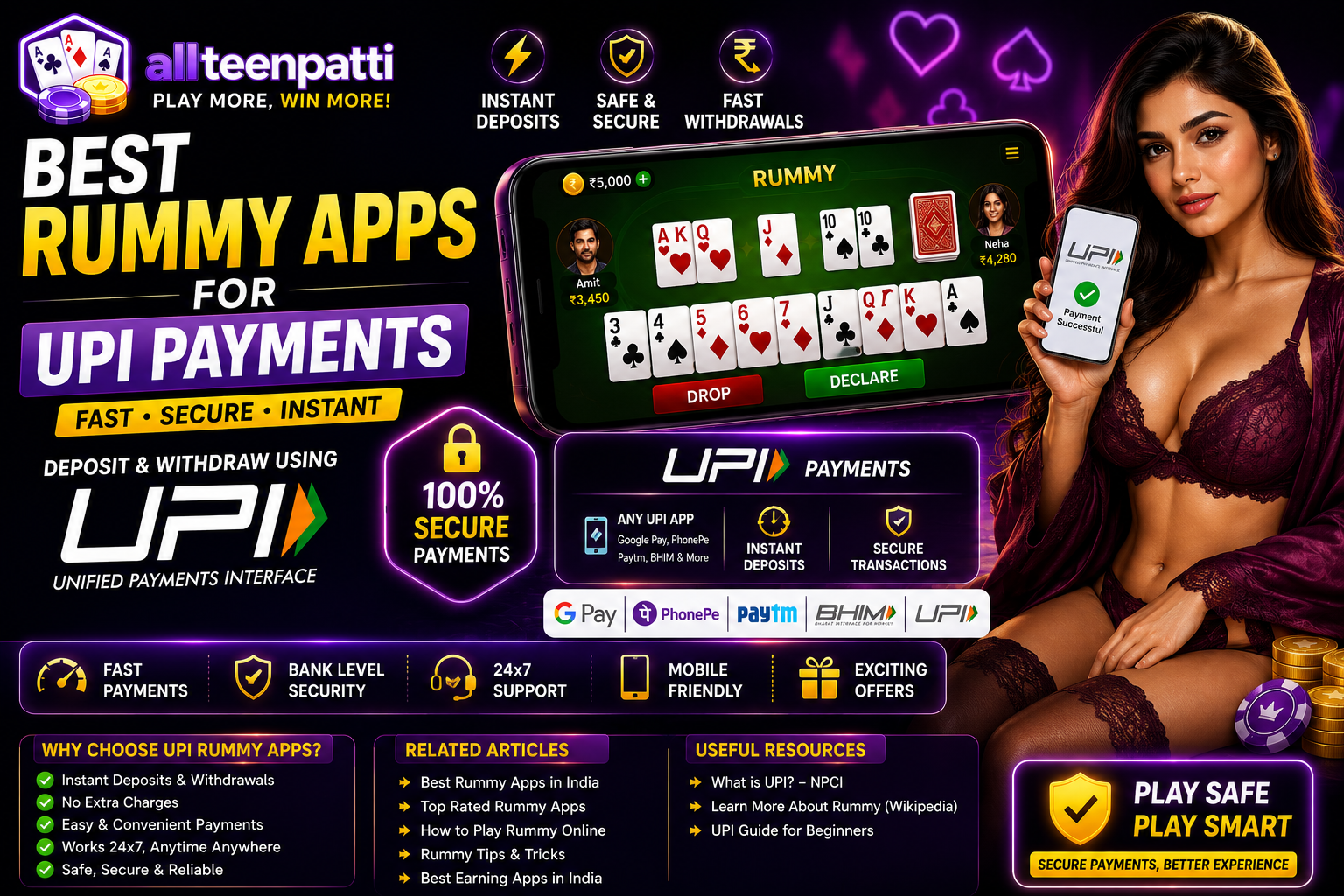 Best Rummy Apps for UPI Payments in India 2026
