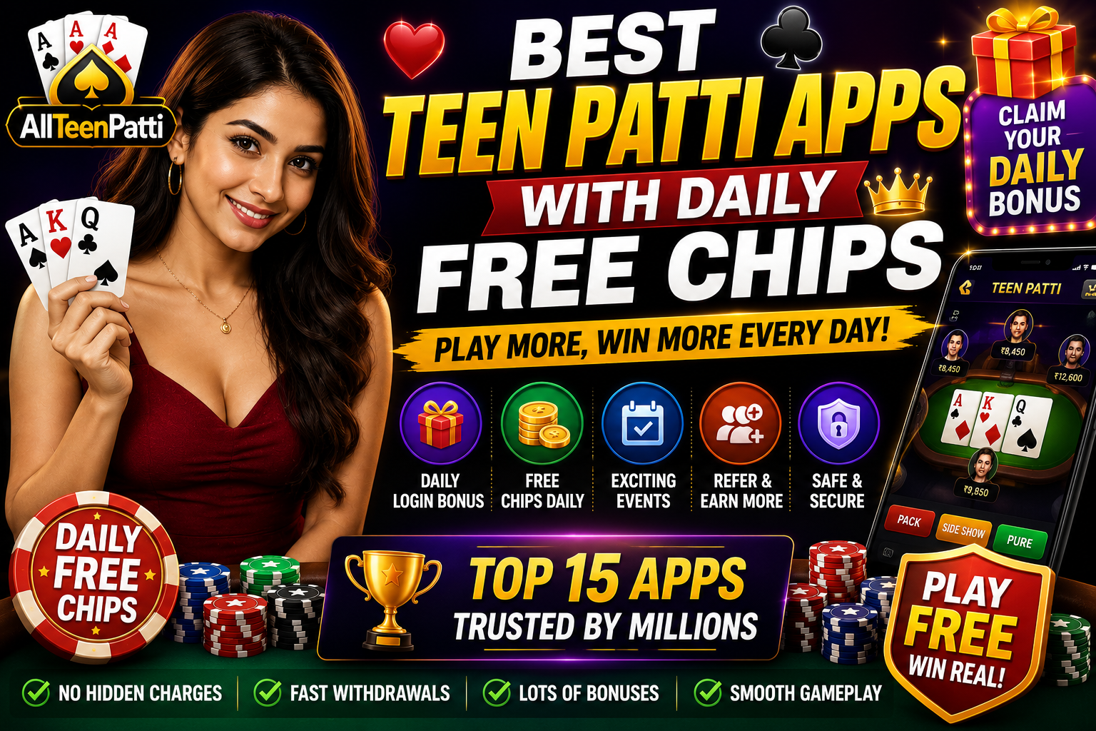 Best Teen Patti Apps with Daily Free Chips complete guide for Indian players