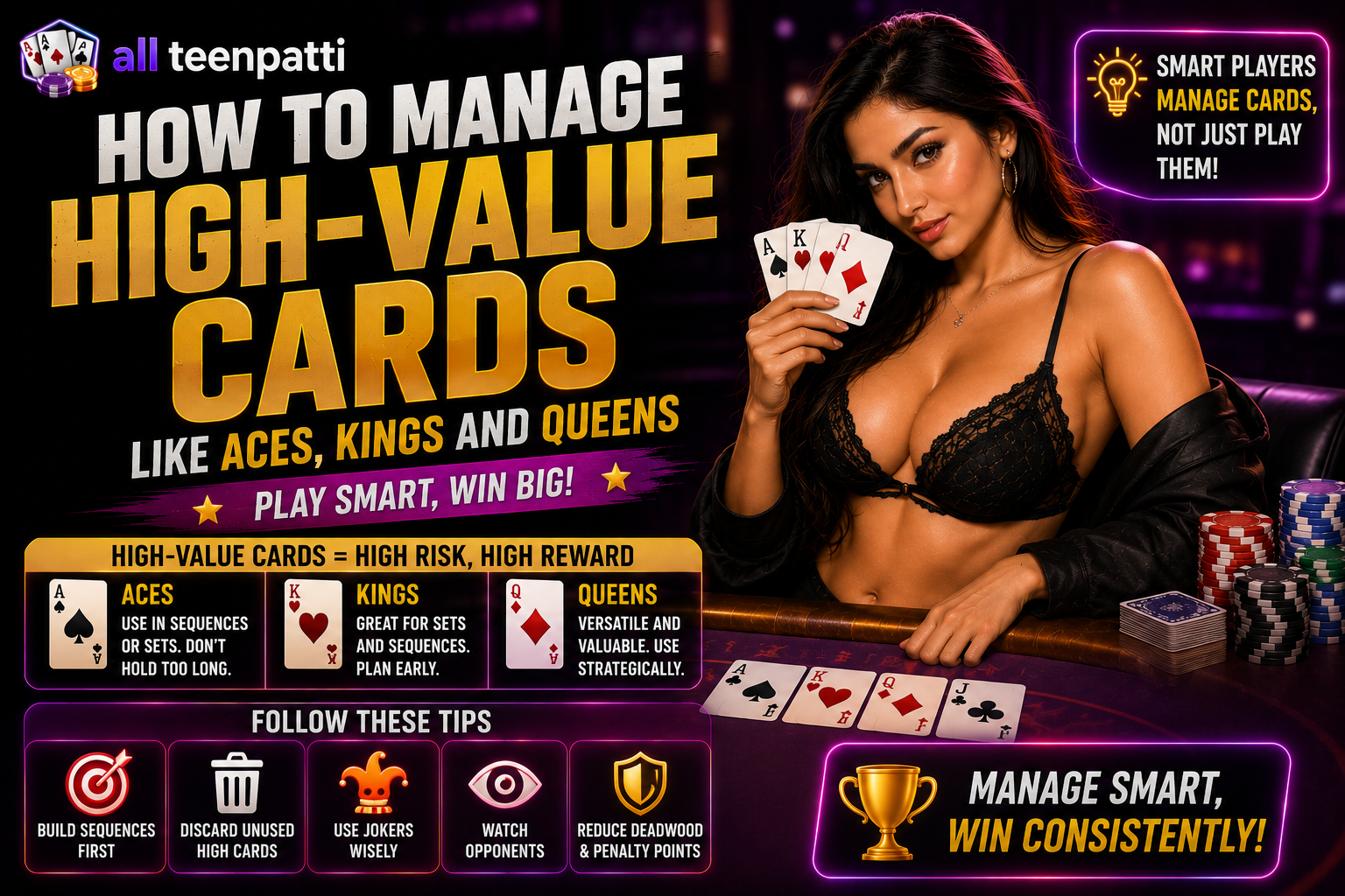 How to Manage High-Value Cards Like Aces Kings and Queens
