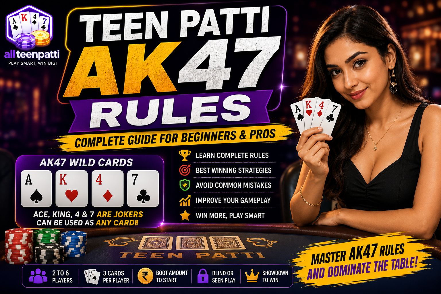 Teen Patti AK47 Rules complete gameplay and winning strategy guide