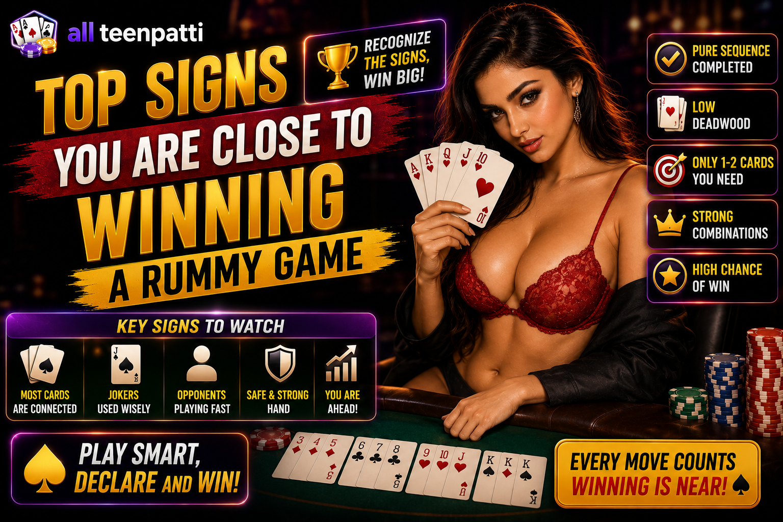Top Signs You Are Close to Winning a Rummy Game