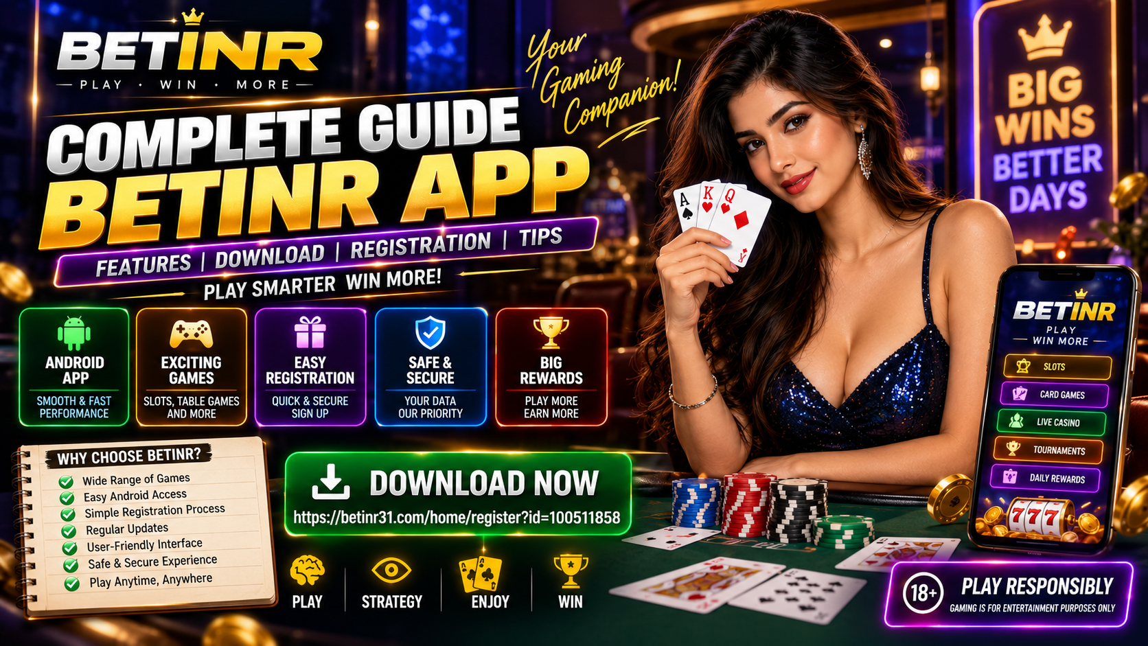 BETINR App features and Android gaming guide