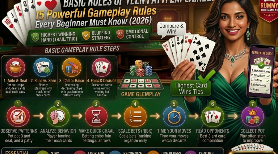 basic rules of teen patti explained