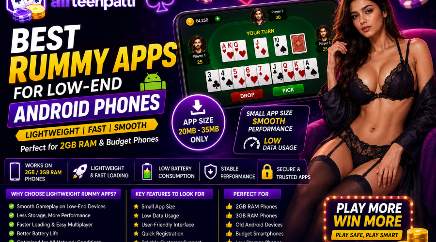 Best Rummy Apps for Low-End Android Phones in India