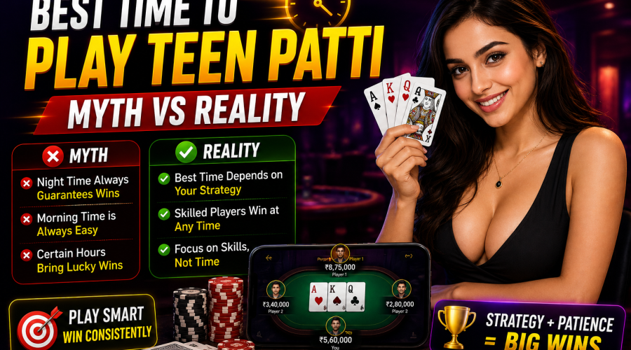 Best Time to Play Teen Patti Myth vs Reality