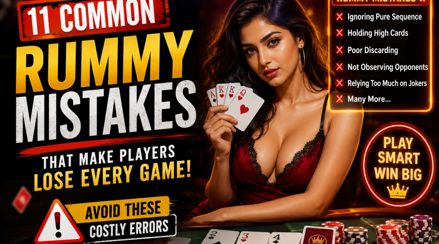 Common Rummy Mistakes That Make Players Lose Every Game