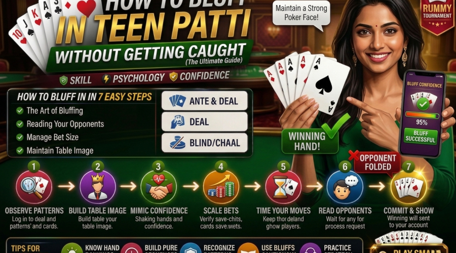 How to Bluff in Teen Patti Without Getting Caught