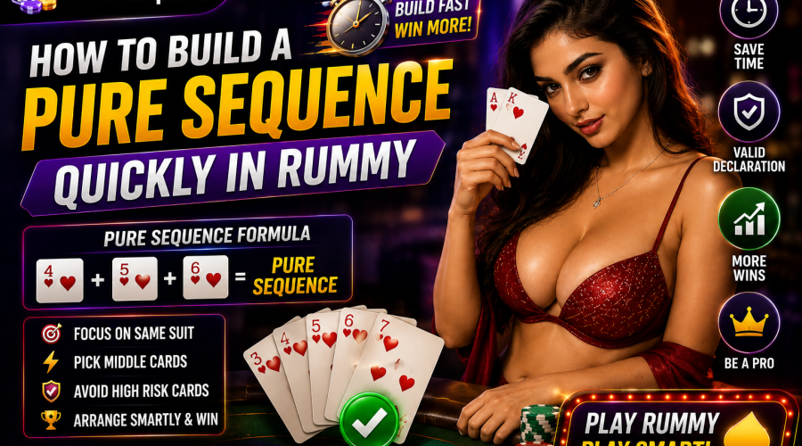 How to Build a Pure Sequence Quickly in Rummy