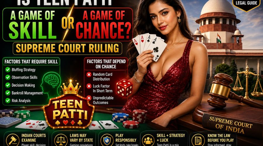 teen patti game of skill or chance