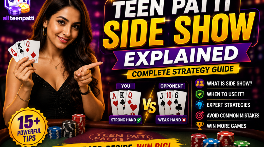 Teen Patti Side Show Explained complete strategy guide for online players