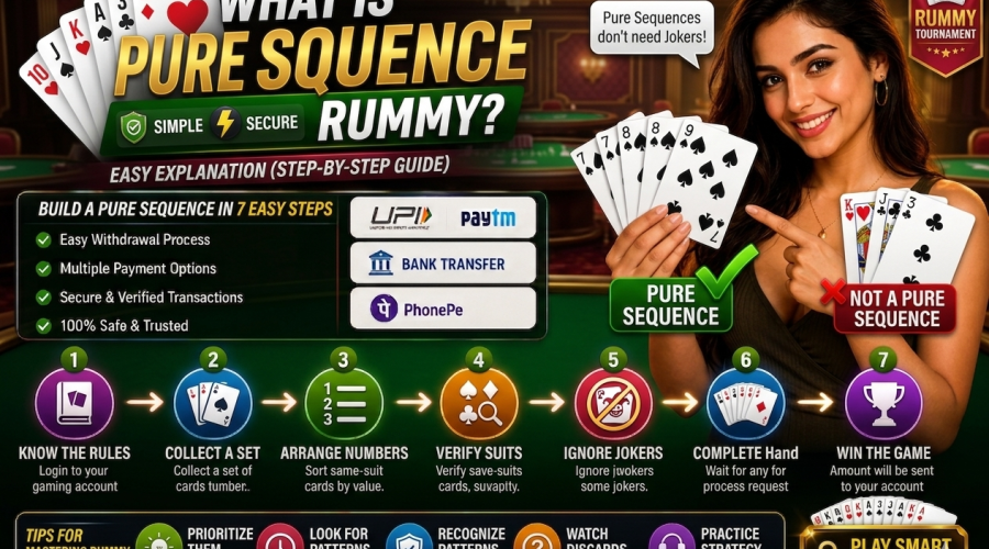 What is Pure Sequence in Rummy
